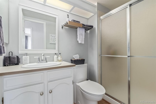 8039 E Phillips Cir, Centennial, CO 80112 - bathroom featuring a stall shower and vanity