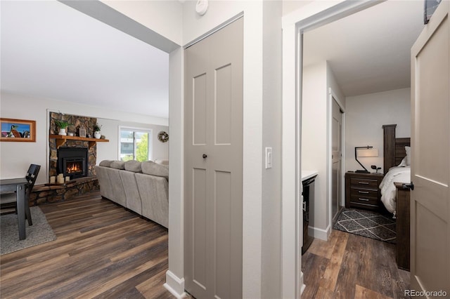 141 Forest Trl # 16, Winter Park, CO 80482 - hall featuring dark wood-style flooring