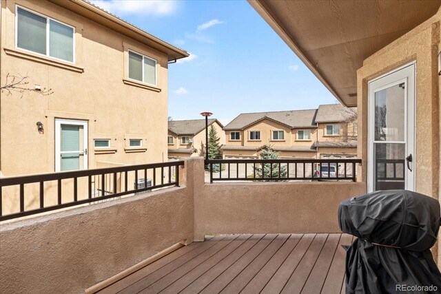 4362 Susie Vw, Colorado Springs, CO 80917 - deck with area for grilling and a residential view