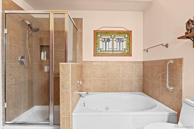 4362 Susie Vw, Colorado Springs, CO 80917 - full bath featuring a shower stall, a garden tub, and toilet