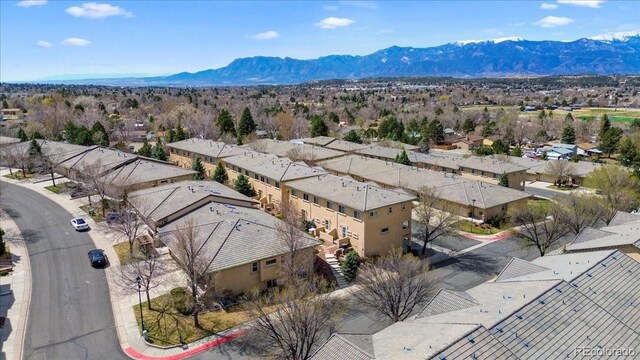 4362 Susie Vw, Colorado Springs, CO 80917 - aerial perspective of suburban area with a mountain backdrop