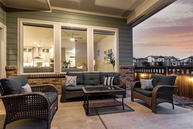 21492 E 60th Ave, Aurora, CO 80019 - view of patio / terrace featuring an outdoor hangout area