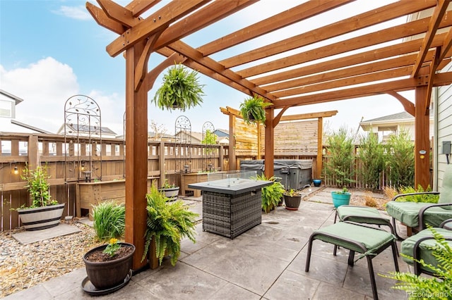 21492 E 60th Ave, Aurora, CO 80019 - view of patio with a pergola and a fenced backyard