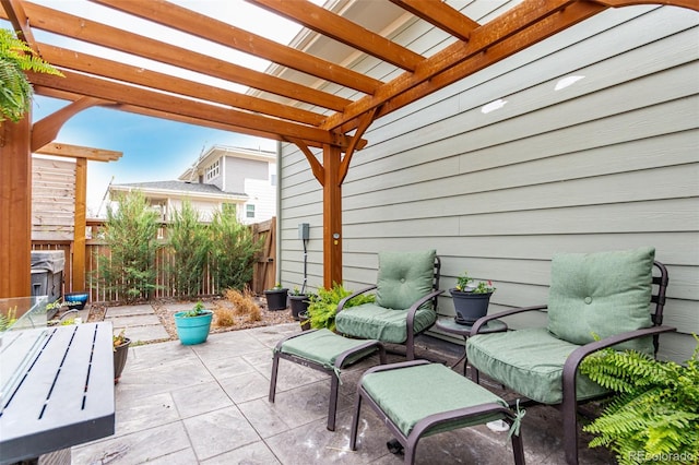 21492 E 60th Ave, Aurora, CO 80019 - view of patio / terrace featuring a pergola and fence