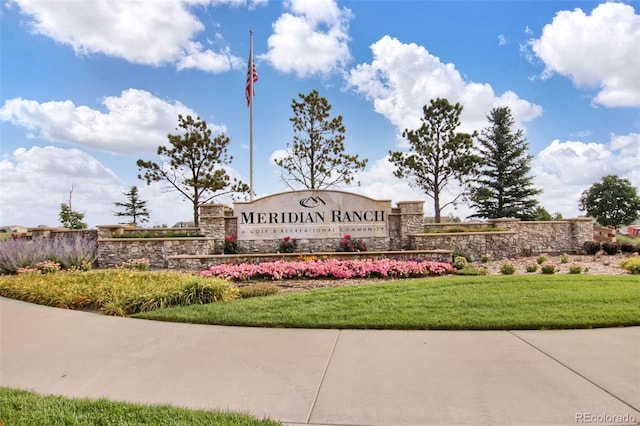 9805 Granite Park Ln, Peyton, CO 80831 - community sign featuring a lawn