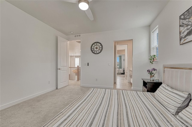 17194 Desert Wine Ln, Parker, CO 80134 - bedroom with light carpet and a ceiling fan