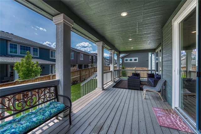 17194 Desert Wine Ln, Parker, CO 80134 - deck with a residential view