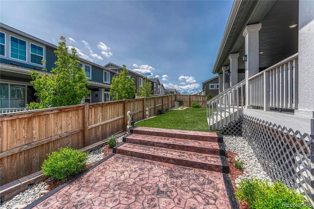 17194 Desert Wine Ln, Parker, CO 80134 - fenced backyard featuring a patio area