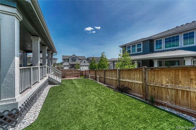 17194 Desert Wine Ln, Parker, CO 80134 - fenced backyard with a residential view