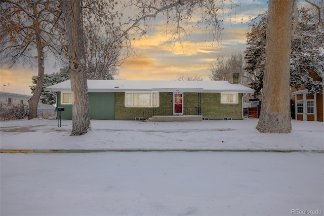 view of front of home