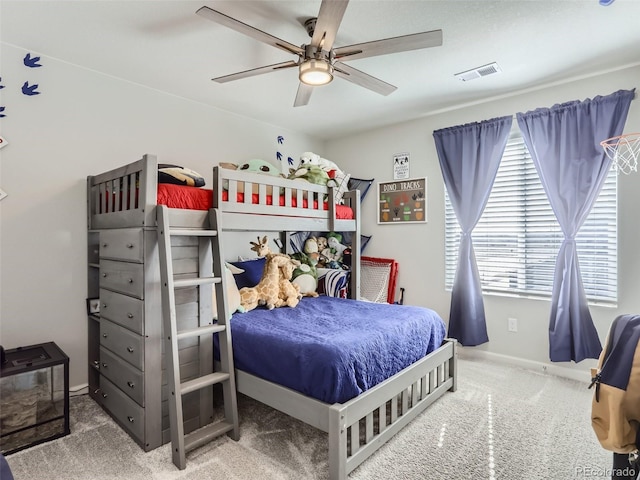 5995 Fencerow Pl, Brighton, CO 80601 - carpeted bedroom featuring ceiling fan and baseboards