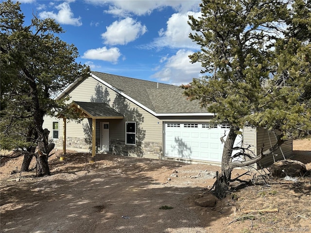 view of front of home featuring a garage