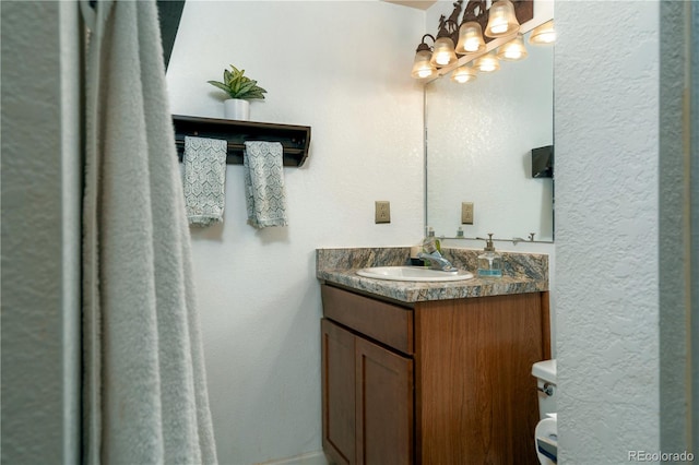 bathroom featuring vanity