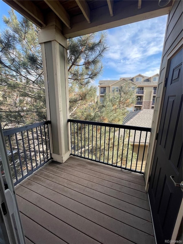 17346 Nature Walk Trl Unit 201, Parker, CO 80134 - wooden deck featuring a residential view