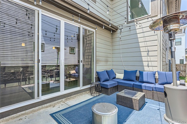 view of patio / terrace with an outdoor hangout area