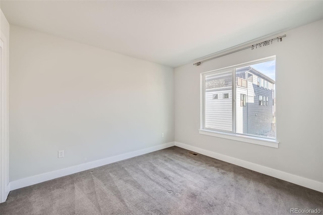 view of carpeted empty room