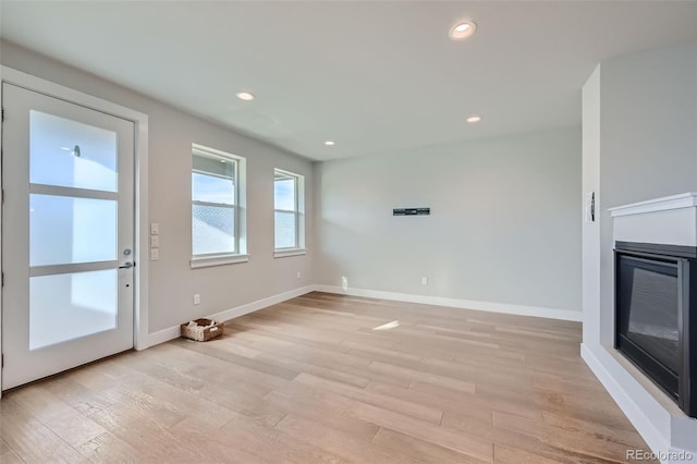 interior space featuring light hardwood / wood-style floors