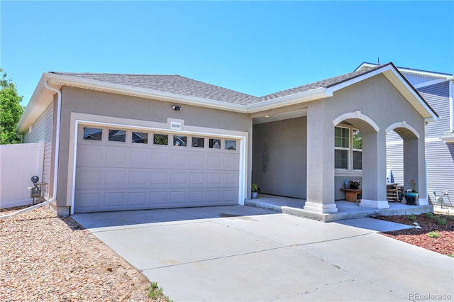 20194 Robins Dr, Denver, CO 80249 - single story home with a garage, driveway, stucco siding, and roof with shingles