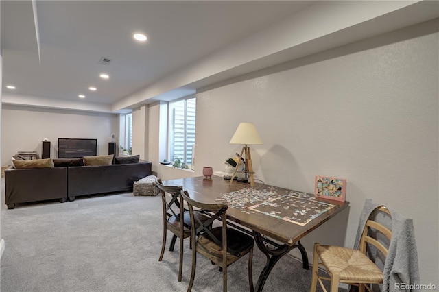 20194 Robins Dr, Denver, CO 80249 - carpeted dining space featuring recessed lighting