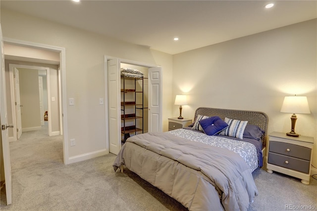 20194 Robins Dr, Denver, CO 80249 - bedroom featuring light carpet, recessed lighting, and baseboards