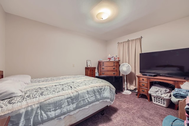 bedroom featuring carpet