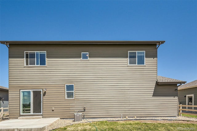 7263 Horsechestnut St, Wellington, CO 80549 - back of house featuring a patio and central AC unit