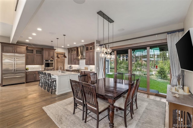 60 Barton Ridge Dr, Breckenridge, CO 80424 - dining space featuring light wood-style floors and recessed lighting