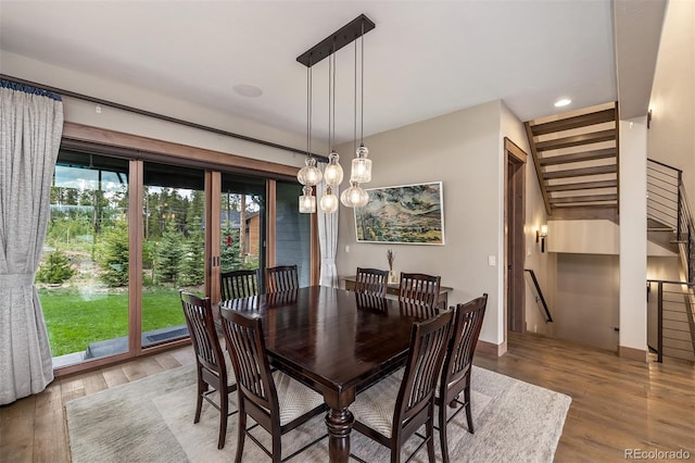 60 Barton Ridge Dr, Breckenridge, CO 80424 - dining area with wood finished floors and recessed lighting