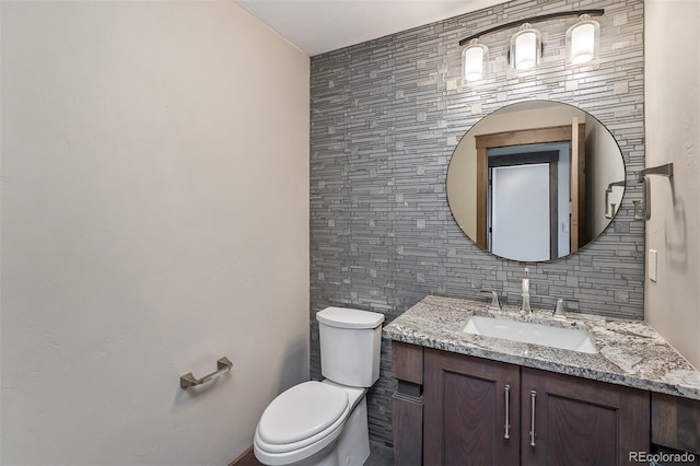 60 Barton Ridge Dr, Breckenridge, CO 80424 - half bath featuring vanity and backsplash
