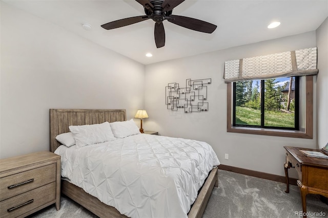 60 Barton Ridge Dr, Breckenridge, CO 80424 - carpeted bedroom featuring recessed lighting and a ceiling fan