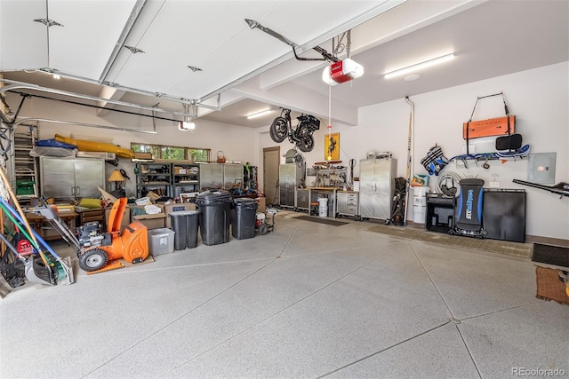 60 Barton Ridge Dr, Breckenridge, CO 80424 - garage with a garage door opener and electric panel