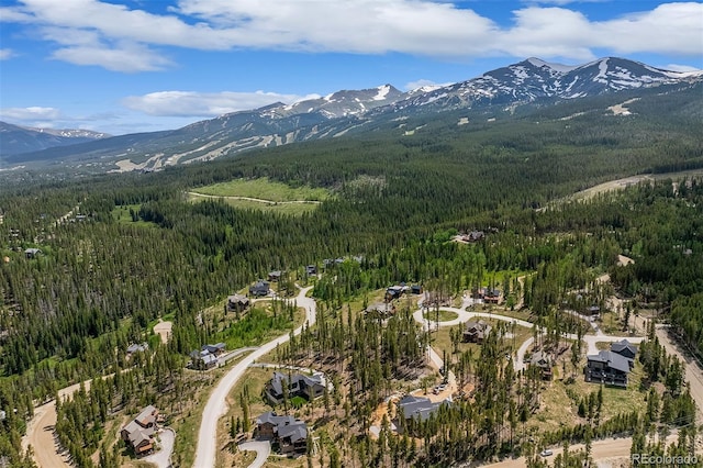 60 Barton Ridge Dr, Breckenridge, CO 80424 - aerial view of a heavily wooded area and a mountainous background
