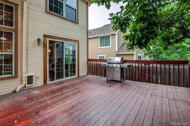 9614 W Powers Cir, Littleton, CO 80123 - wooden terrace featuring area for grilling