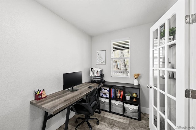 800 S Krameria St, Denver, CO 80224 - office space with wood finished floors and french doors
