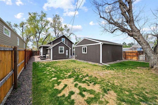 800 S Krameria St, Denver, CO 80224 - rear view of property with a patio area and an outdoor structure