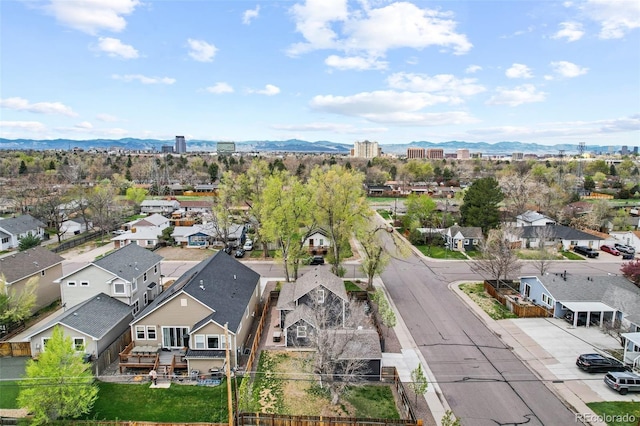 800 S Krameria St, Denver, CO 80224 - aerial perspective of suburban area featuring a mountainous background