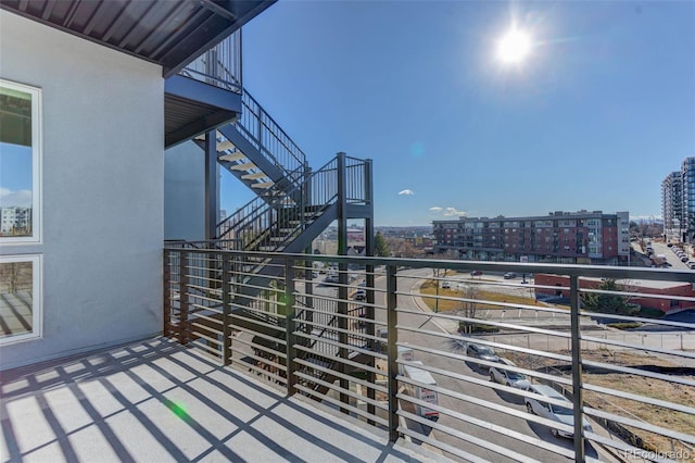 view of balcony