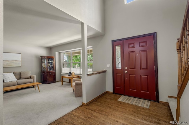6285 Moccasin Pass Ct, Colorado Springs, CO 80919 - foyer featuring wood finished floors and baseboards