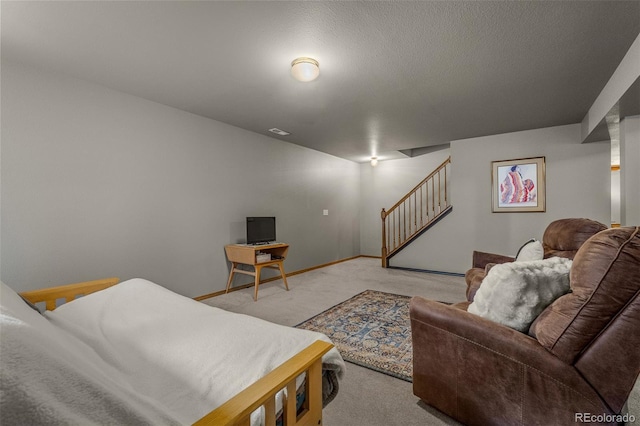 6285 Moccasin Pass Ct, Colorado Springs, CO 80919 - living area with light carpet and stairs