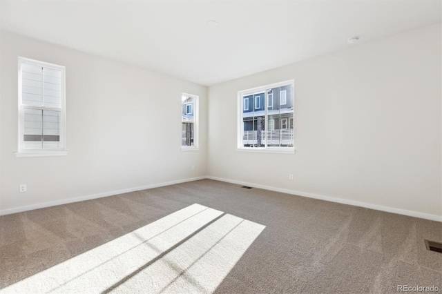 view of carpeted empty room