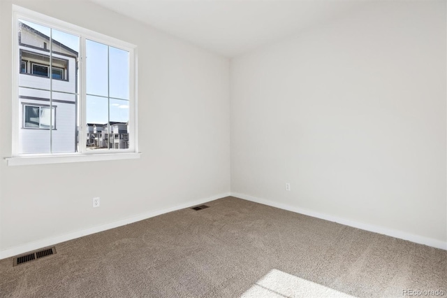 view of carpeted empty room