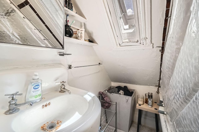 bathroom with a sink