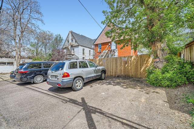 exterior space with fence