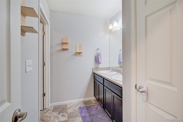 bathroom featuring vanity