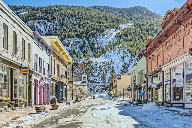 view of street featuring a mountain view