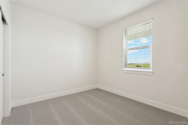 spare room with carpet floors