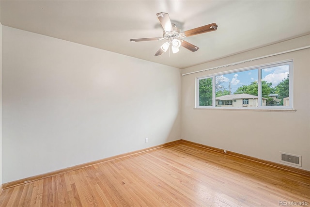 260 Flint Way, Broomfield, CO 80020 - spare room with light wood-style floors, baseboards, and a ceiling fan