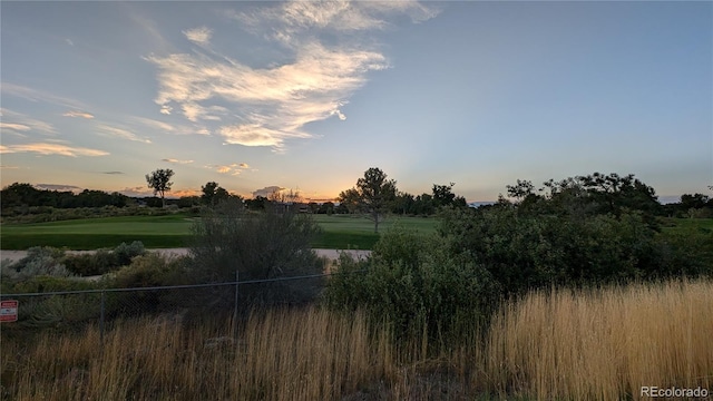 view of nature at dusk