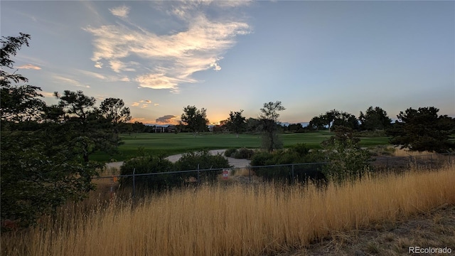 view of nature at dusk