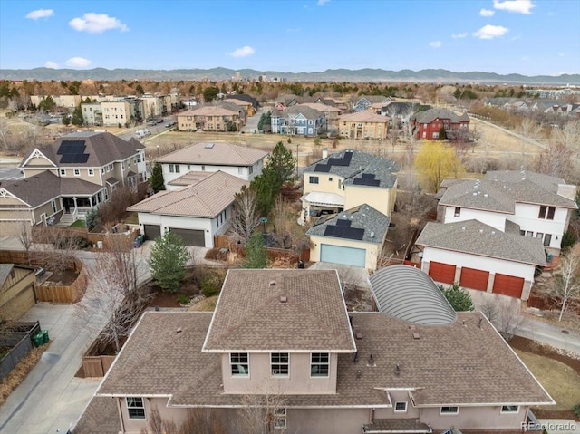 8044 E 24th Ave, Denver, CO 80238 - aerial view of residential area with mountains